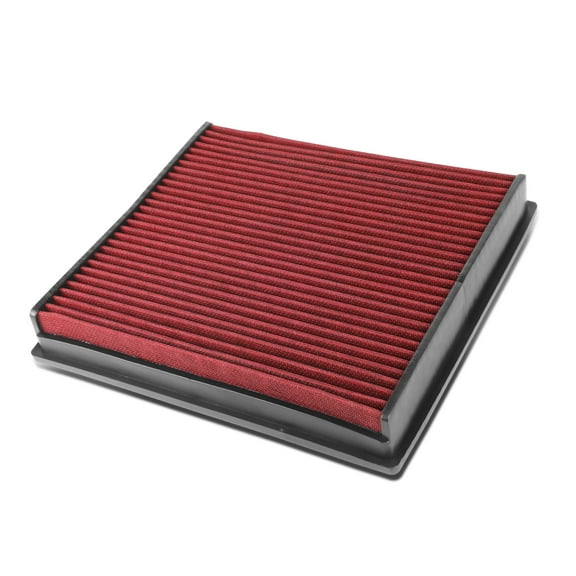DNA Motoring AFPN-148-RD For 2006 to 2017 Audi A6 / A7 / S6 / A7 Red Reusable Replacement Engine High Flow Air Filter 07 08 09 10 11 12 13 14 15 16