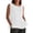 White, variant on KHONTS Linen Plus Size Tank Tops for Women Crewneck Pleated Front Sleeveless Summer Holiday Shirts White XL