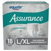 Assurance Underwear for Men, Size L/XL, 18 Count