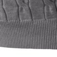 thumbnail image 5 of TOUMENY Men Winter Half Zip Sweater Casual Soft Comfy Knit Pullover Long Sleeve Solid Slim Crew Neck Basic Warm Fall Tops Dark Gray XL, 5 of 7