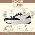 thumbnail image 2 of Cushionaire Score Platform Sneakers for Women, Lightweight Tennis Shoes with Adjustable Laces and Memory Foam, Wide Widths Available, 2 of 16