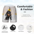 thumbnail image 5 of Haiem Dachshund Sitting In Bathtub Men'S Quick-Dry Swim Trunks: Comfortable Beach Shorts With Mesh Lining And Pockets - Ideal For Swimming And Sunbathing 3x-Large, 5 of 9