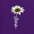 thumbnail image 6 of Wild Bobby Jesus Flower Script Inspirational/Christian Men Graphic Tee, Purple, 5X-Large, 6 of 6