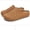 A-Brown, variant on Women Hollow Out Closed Toe Slippers Slip On Soft Sole Two Way Mule Spring Summer Breathable Casual Shoes