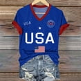 thumbnail image 6 of MEICHEN 4th Of July Shirts For Women Summer USA Star Stripes Graphic Tees Memorial Day Outfit 250th Anniversary USA Shirt, 6 of 7