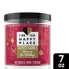 Find Your Happy Place Jar Candle Home For The Holidays Sweet Cream, 7 oz