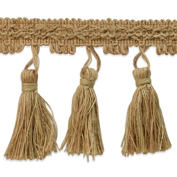 Expo Int'l Natural Jute Tassel Trim by the yard