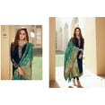 thumbnail image 4 of Women's Wear Indian Salwar Kameez Dress Pakistani Designer Trouser Pant Suits ( Blue, 5XL - 52 ), 4 of 5