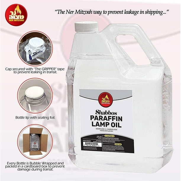 1 Gallon Paraffin Lamp Oil Clear Smokeless Odorless Clean