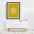 thumbnail image 2 of Flower of Life White and Golds - Digital Art Geometric Pattern Minimalist Modern Art Abstract Spiritual Line Art Black Framed Wall Art Print 11 x 14 inches, 2 of 3