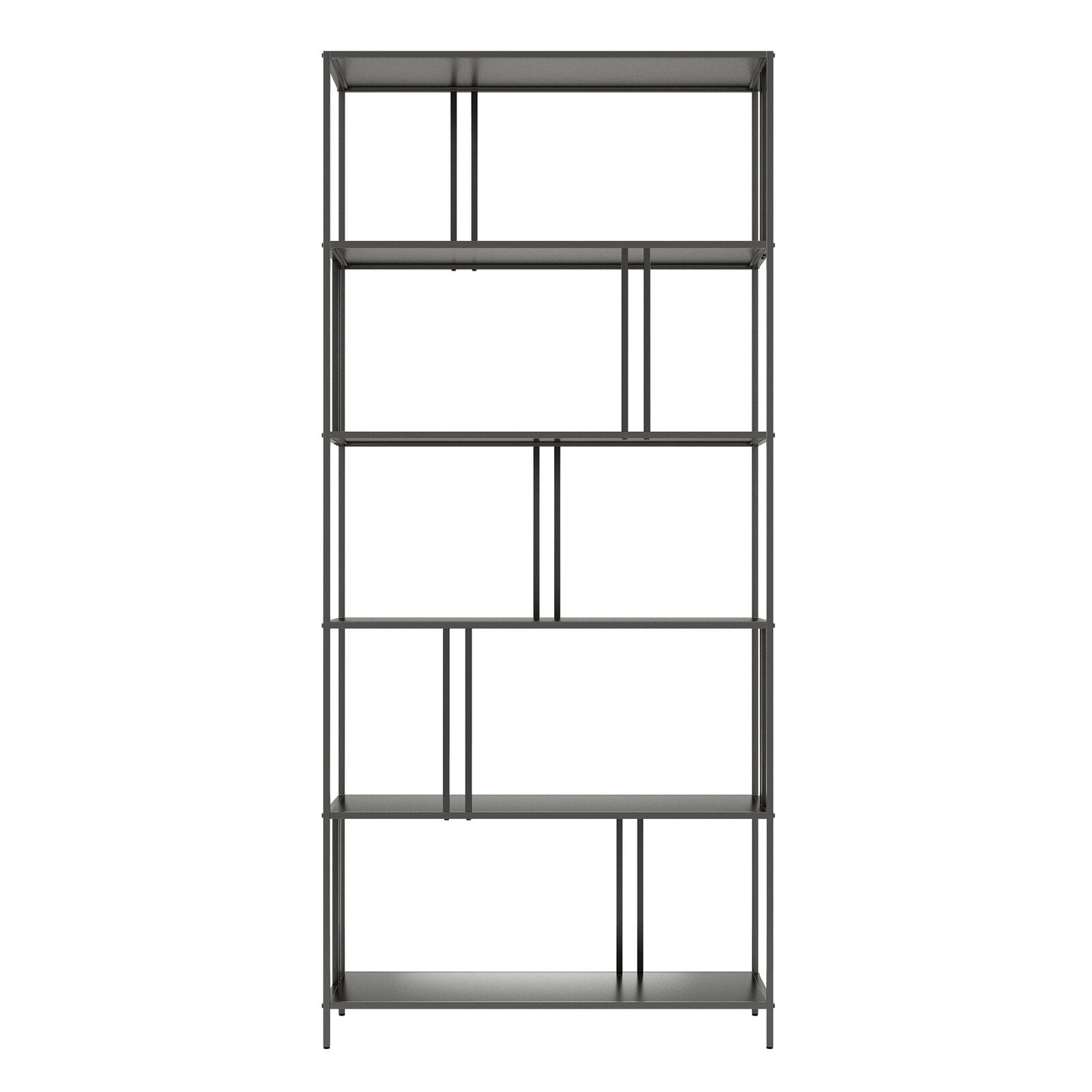 Takako Etagere Bookcase Clean with a soft dry cloth no harsh chemicals or abrasive cleaning materials Shelf Material Metal