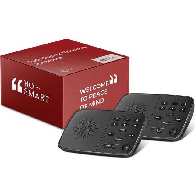 Hosmart UltraSpeak Pro Intercoms Wireless for Home, 2024 Two-Way Real-time Intercom Full Duplex Wireless Intercom System for Home Use, House Intercom Syste