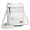 #White, variant on BadPiggies Crossbody Cell Phone Pouch, Waterproof PU Leather Purse Wallet Lightweight Adjustable Small Shoulder Bag