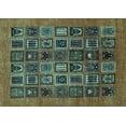 thumbnail image 1 of Ahgly Company Indoor Rectangle Abstract Light Blue Modern Area Rugs, 5' x 7', 1 of 4