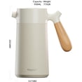 thumbnail image 5 of Cafetière à Piston Double Paroi Isolée sous Vide en Acier Inoxydable pour Infusion Manuelle, 5 of 5