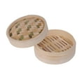 thumbnail image 5 of yotijay Bamboo Steamer Basket Vegetable Steamer Dumpling Steamer Bun Steaming Basket for 21cm, 5 of 9