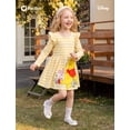 thumbnail image 4 of Disney Toddler Baby Girls Winnie the Pooh Piglet Yellow Stripe Ruffle Graphic Birthday Gifts Dress, 4 of 9