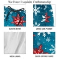 thumbnail image 4 of luoweisi Men's Beach Shorts Quick Dry Swim Trunks with Mesh Lining Christmas Snowflakes 2XL, 4 of 5