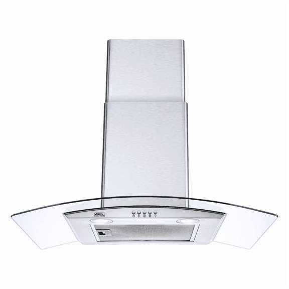 Campana Extractora Curva 60 Cm Inoxidable AROL C-AC1F60