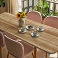 thumbnail image 3 of Brown Wooden Table Cloths for 8 Foot Rectangle Tables, Vintage Western Country Wooden Plank Patio Waterproof Elastic Fitted Tablecloths, Washable Rectangular Table Cover for Camping, 3 of 8