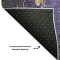 thumbnail image 5 of Addison Rugs Mayfield Premium Machine Washable Transitional Floral Purple Rectangle Rug, 3' x 5', 5 of 7