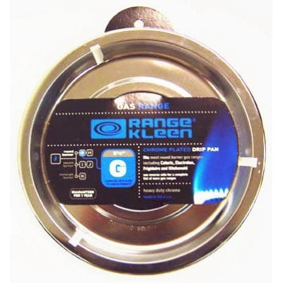 Gas Range Drip Pan, "G" Series, Chrome, 8.25-In. Round -RGP300