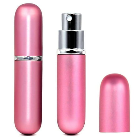 Topeakmart Easy Fill Travel Perfume Aftershave Atomizer Atomiser Pump Spray Bottle 5ml Pink Handbag Refillable Uni