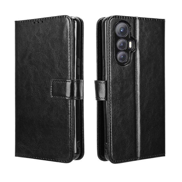 Funda tipo libro para Xiaomi Redmi Note 14 4G , cartera todo‑en‑uno, funda multifuncional con tarjetero y correa de muñeca desmontable