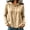 Khaki, variant on cocolona Womens Fall Hoodies Solid Color Long Sleeve Pullover Thin Sweatshirts Casual LightWeight Tops with Pocket