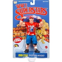 WWE LJN Superstars John Cena Action Figure, 1980s Retro 8" Collectible Toy