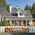 thumbnail image 5 of Decorative Design Happy Fall Banner Festive Leaves Thanksgiving Decoration Pumpkin for Autumn Celebration Outdoor Indoor, 5 of 9