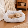 thumbnail image 4 of Bear Shaped Pet Pillow Neck Support Soft Polyester Fabric Washable for Cats Small Dogs Puppy Kitten Indoor Crate Rest Cute Bed, 4 of 7
