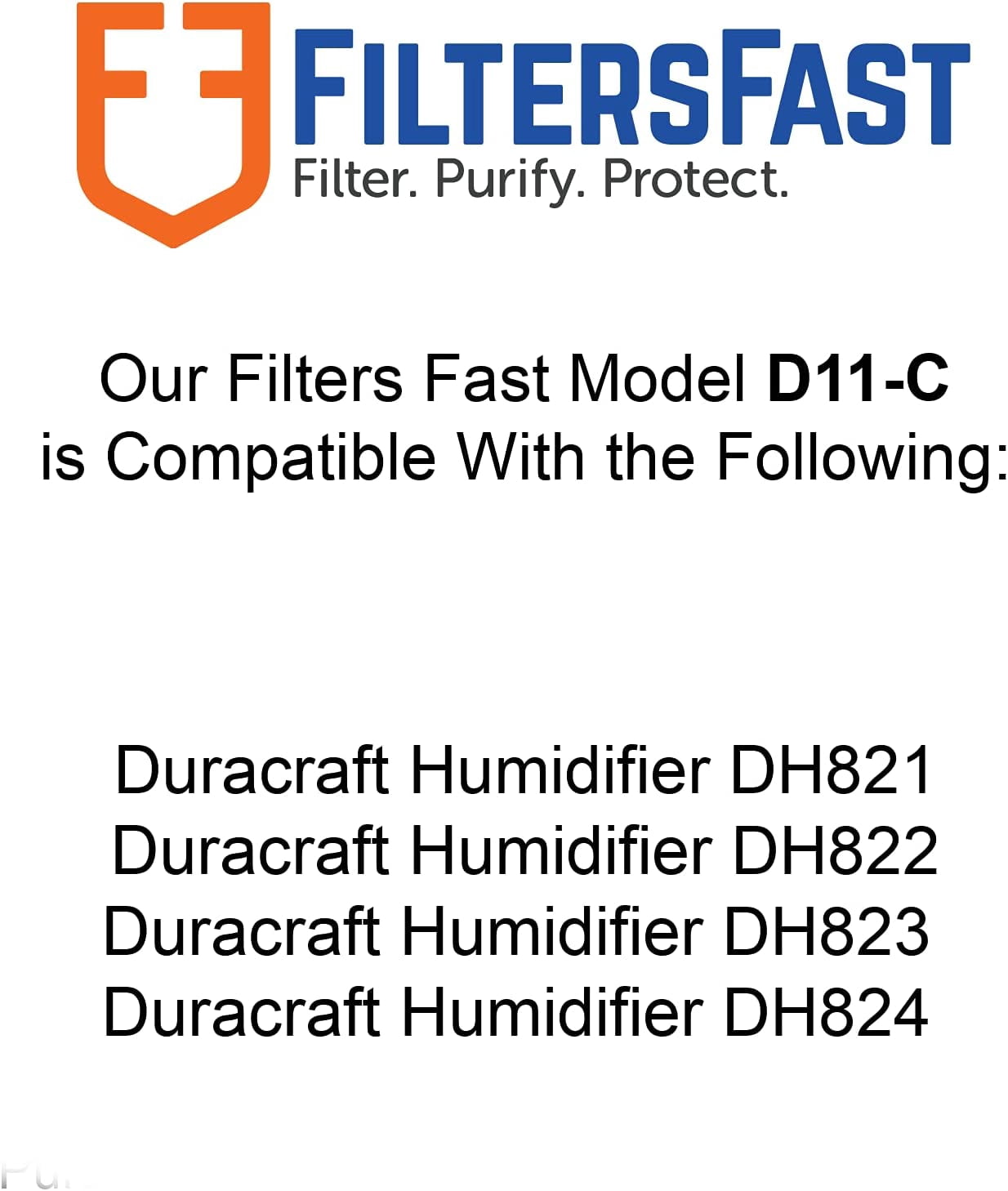 Filters Fast D11-C Compatible Replacement for Duracraft Humidifier Filter AC-811