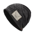 thumbnail image 2 of DOPI Women Knit Hat Winter Wool Crochet Ski Weave Baggy Men Caps Warm Baseball Caps BlackOne size, 2 of 3