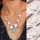 thumbnail image 2 of Collar de Estrella de mar y caracola yuxing Perla sintética amarillo, 2 of 5