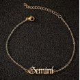 thumbnail image 1 of Ankle-aries Steel -1pcs,zodiac Anklet For Women Stainless Steel Old English Zodiac Letter Anklet Bracelet For Women, 1 of 1
