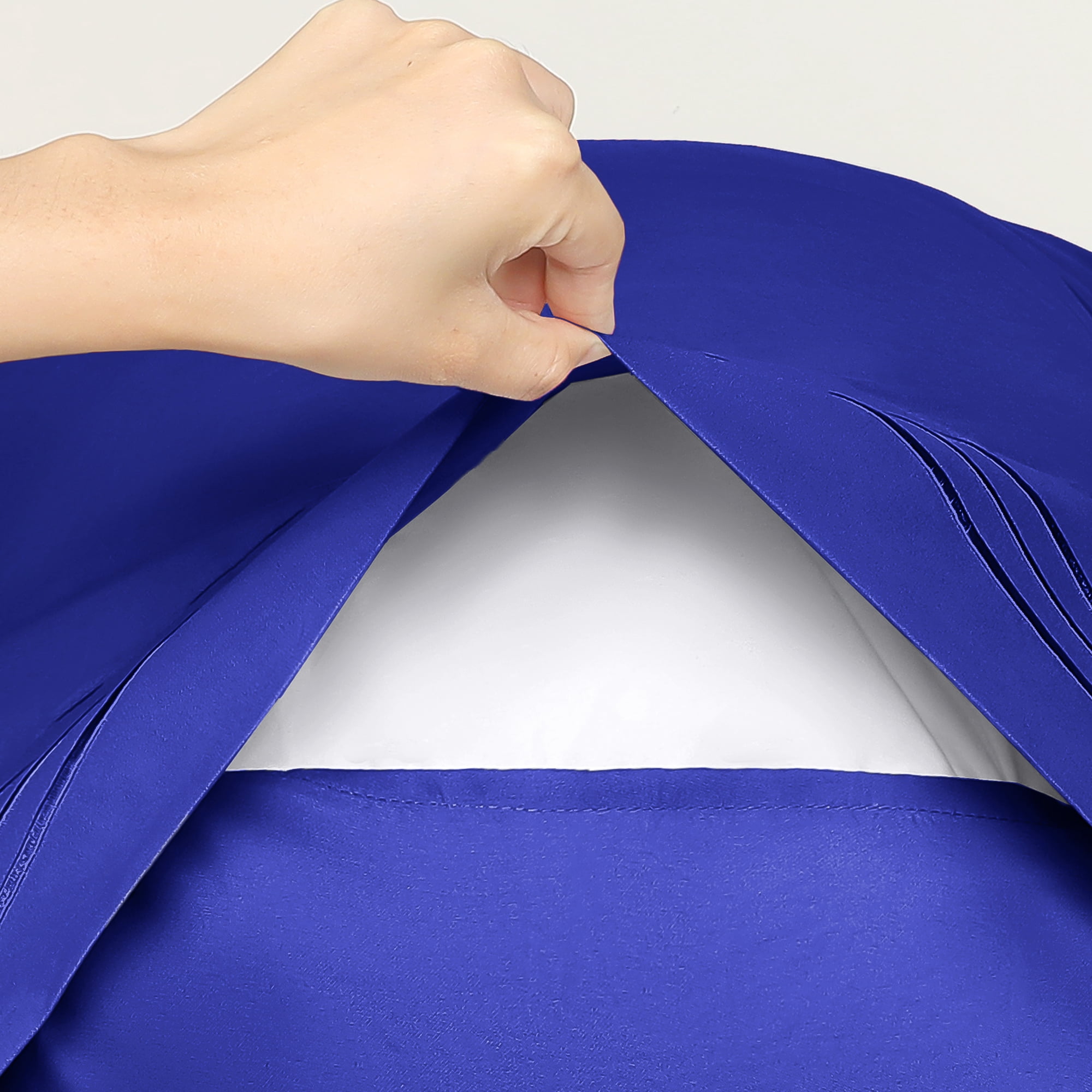 Unique Bargains 2 Pack Polyester Pillow Cases Pillow Covers King Navy
