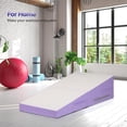 thumbnail image 6 of Matladin Incline Gymnastics Mat, Folding Gymnastics Cheese Wedge Mat, Gym Fitness Tumbling Skill Shape Mat for Kids Girls Home Training Exercise Mat, 48"x24"x14", 6 of 14
