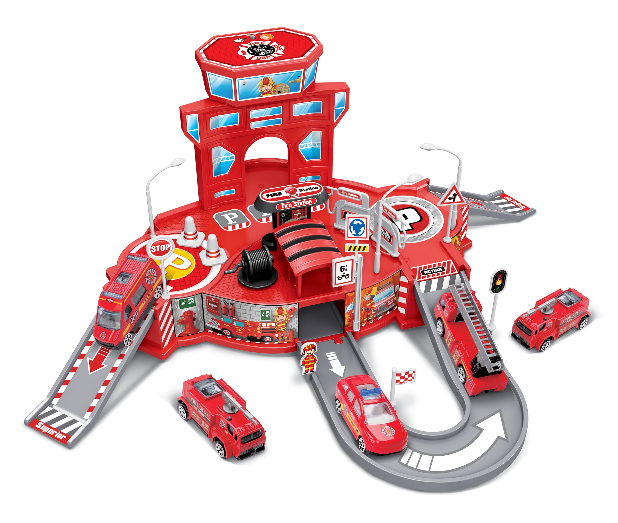 kid connection car engine and race track set