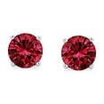thumbnail image 2 of Bling Jewelry Womens 1Ct Round CZ Stud Earrings Sterling Silver 7MM Birth Month, 2 of 6