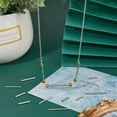 thumbnail image 7 of 320Pcs Metal Tube Beads 8 Sizes Long Tube Spacer Beads Straight Bugle Beads Bulk Stainless Steel Noodle Beads for Jewelry Making Hole: 1-1.5mm, 7 of 7