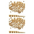 thumbnail image 4 of Maoww 100Pcs Bottle Stoppers Champagne Beverage Saver Plug Corks Plugs Kitchen 2Set, 4 of 6