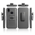 thumbnail image 3 of Compatible for Samsung Galaxy A10S Case with Tempered Glass Screen Protector Belt Clip Holster Defender Rugged Shock Proof Armor Heavy Protection Phone Cover w/Magnetic Mount Plate [Black], 3 of 6