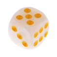 thumbnail image 3 of Paquete de 10 dados de plastico blanco Zulema D6 para Juego de RPG, 3 of 6