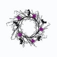 thumbnail image 2 of AZXY Twig Wreath with Black Bats Purple Spiders Halloween Wreath Decor, Halloween Decorations Indoor Outdoor Outside Yard Garden Door, Halloween Party Wreath Decorations for Home Lawn Patio Decor, 2 of 6