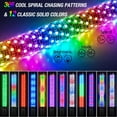 thumbnail image 3 of Nilight LED Fat Whip Light 1PC 2FT RGB Lighted Antenna Whips with Remote & App Control DIY Chasing Patterns Brake Reverse Lights for ATV UTV Polaris RZR Can-am Dune Buggy Pickup Trucks Jeep, 3 of 9