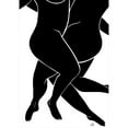 thumbnail image 3 of 1x Studio II 11x14 Black Modern Framed Museum Art Print Titled - Lovers Black, 3 of 5