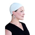 thumbnail image 2 of Bamboo Wig Cap and Soft Chemo Hat Liner for Hair Loss (CREAM), 2 of 2