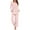 Pink, variant on asdoklhq Christmas Fleece Pajamas Women Fashion Women Christmas Print Neck Fold Long Sleeves Elastic Waist Trousers Pajama Set Pink L