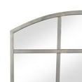 thumbnail image 6 of DecMode Industrial Metal Arched Window Pane Shape Wall Mirror with Dark Gray Finish, 30"W x 40"H, 6 of 14